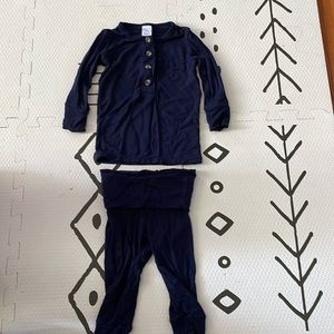 3-6 month loulou and company 2 piece pajama set.